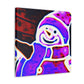 Snowman Pop Art Bliss - Canvas