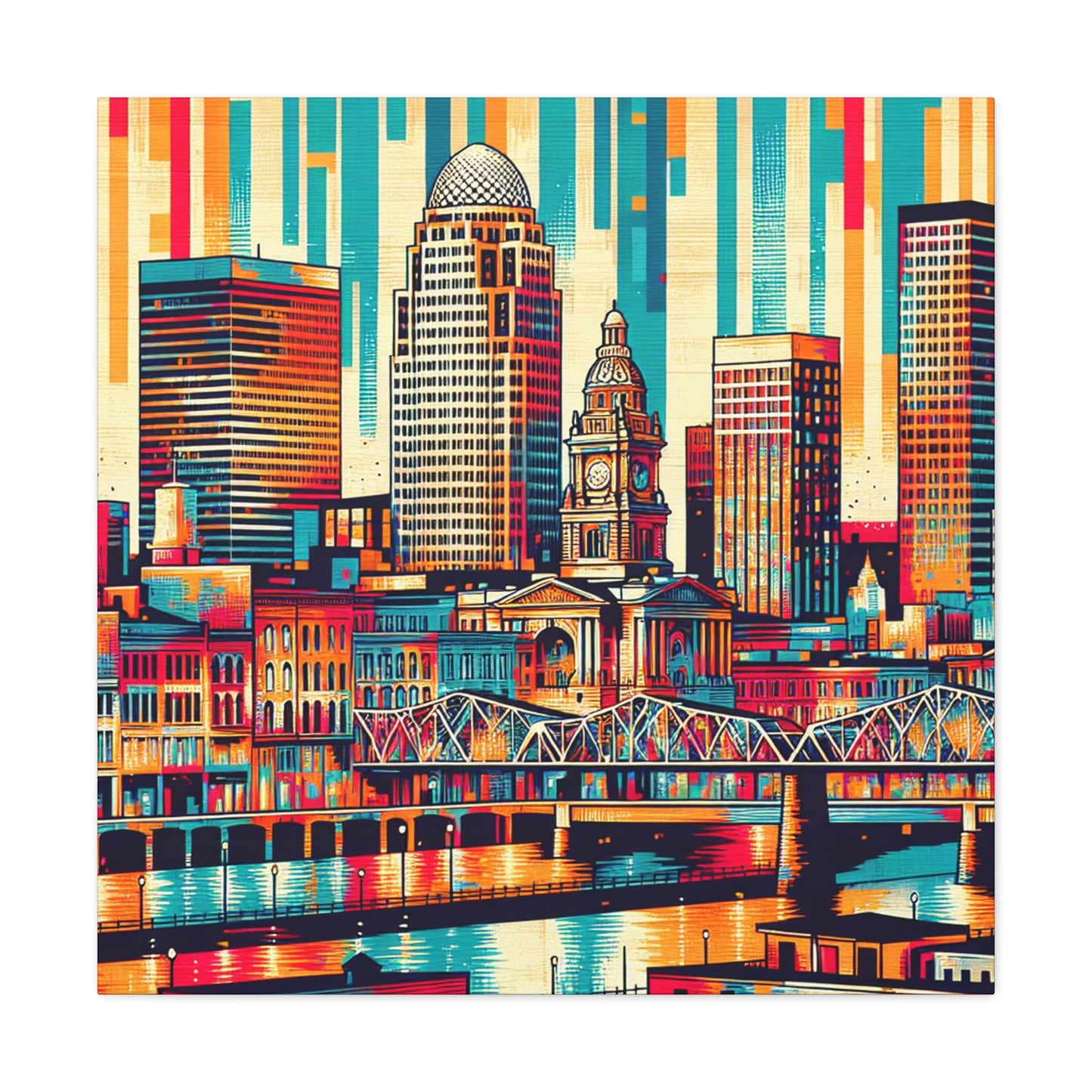 "Louisville Lively Colors" - Canvas