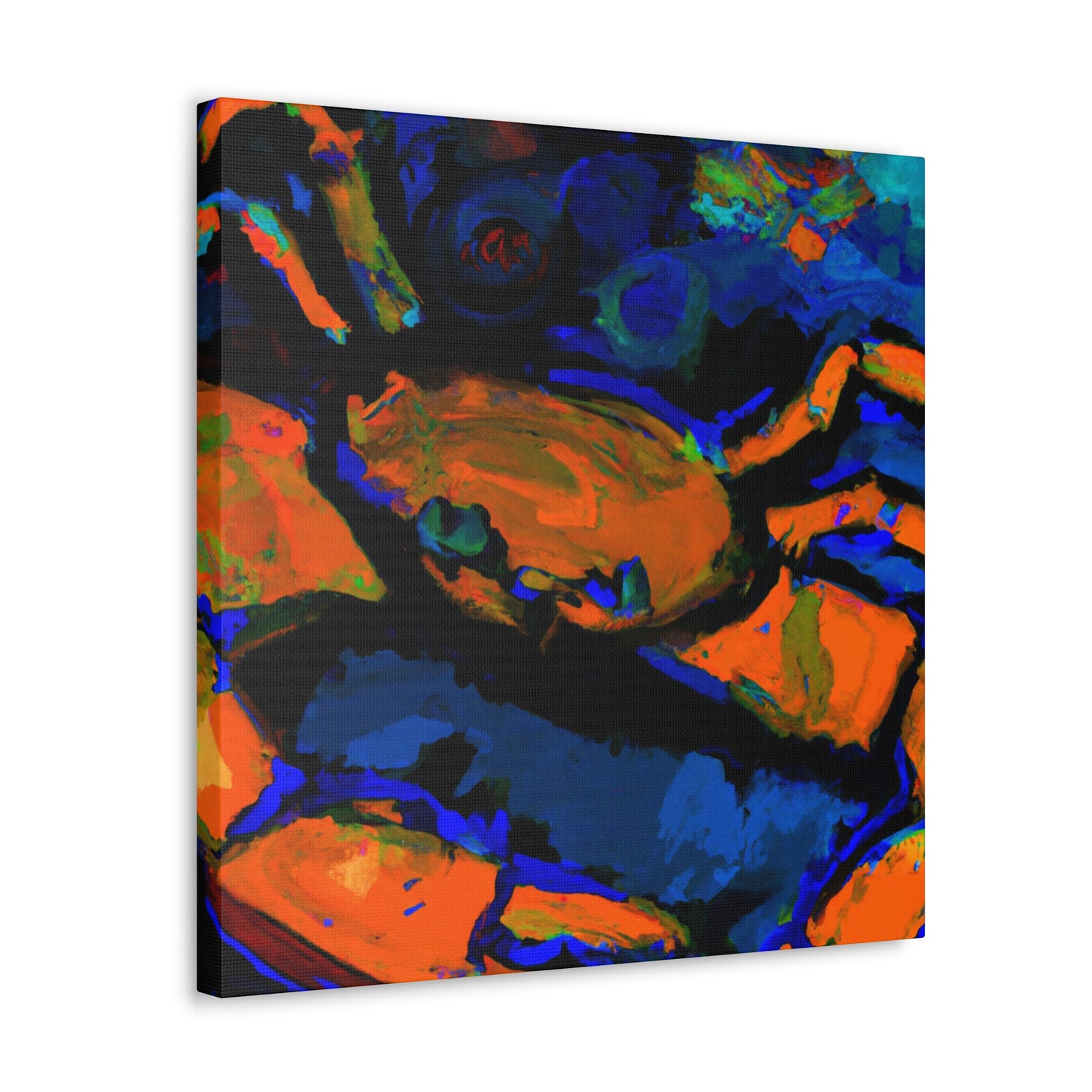 Crab-Crawling Colorful Chaos - Canvas