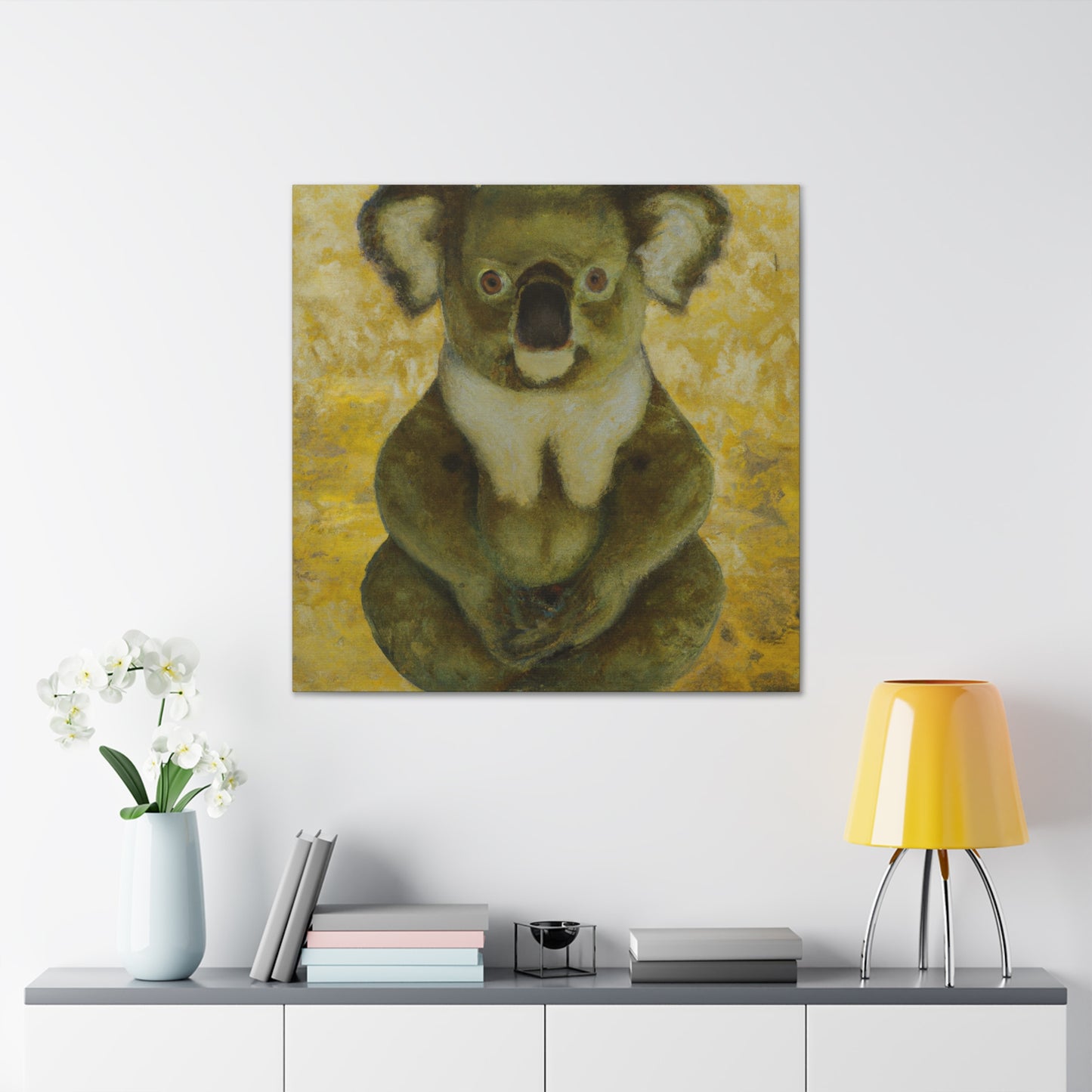 Koala on Eucalyptus Tree - Canvas