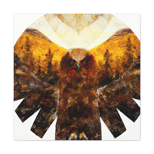 "Golden Eagle Majesty" - Canvas