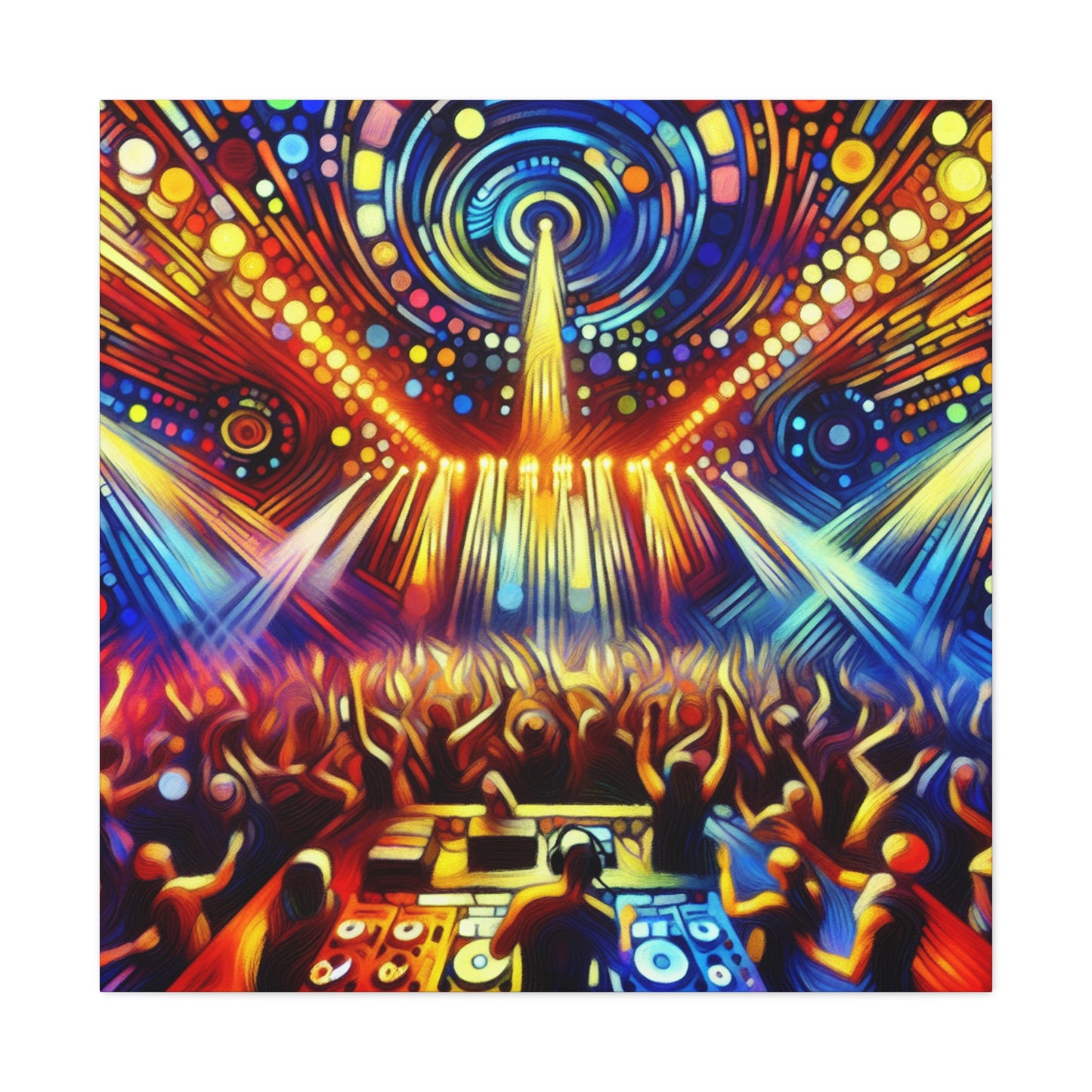 Rhythmic Night Reverberation - Canvas