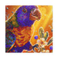 "Rainbow Lorikeet Portrait" - Canvas