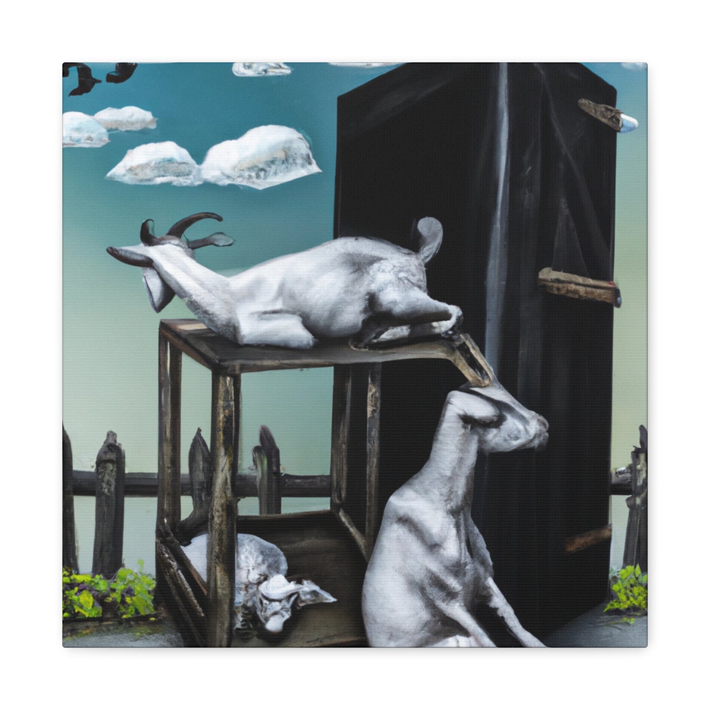 Goat's Surreal Dream - Canvas