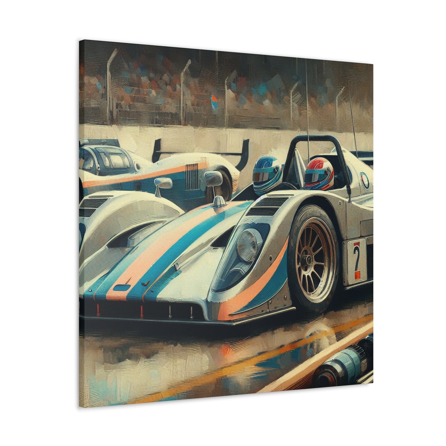 Velocity Unleashed: Hyperrealistic Racecar - Canvas