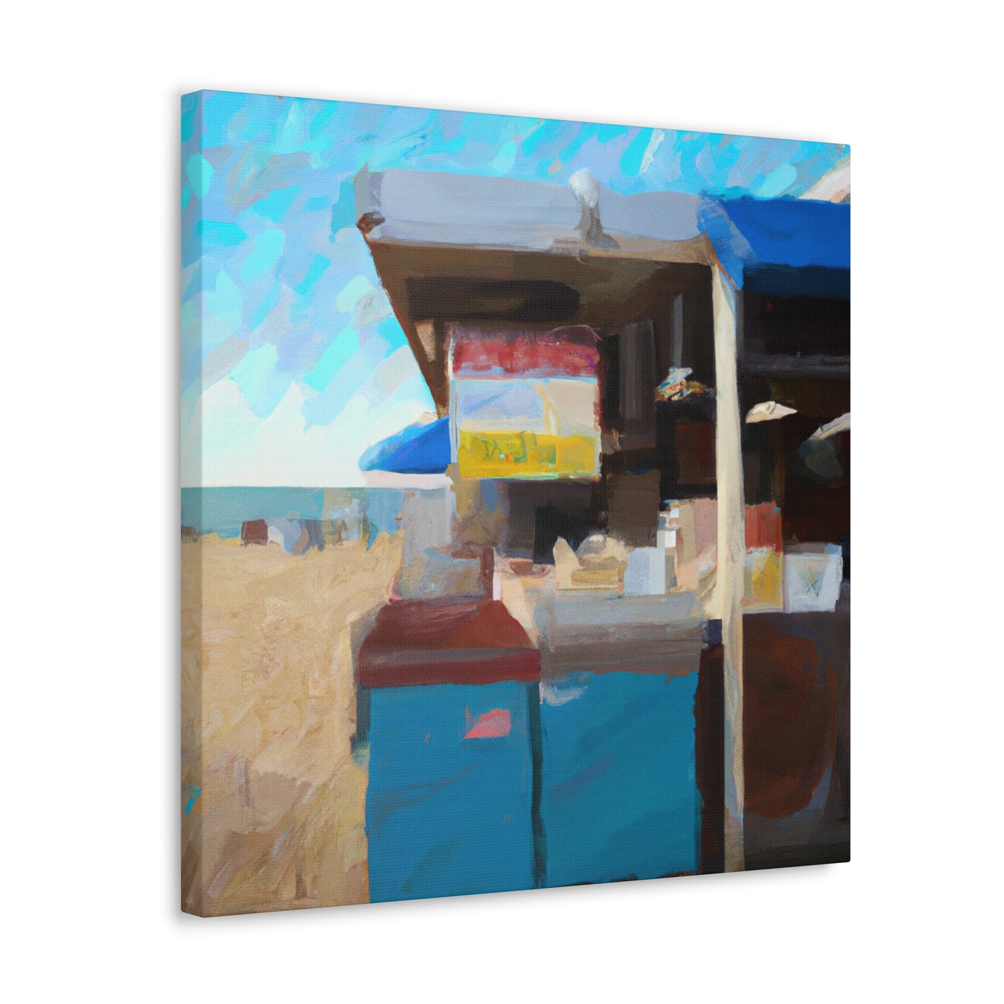 "Beach Shops Vista" - Canvas