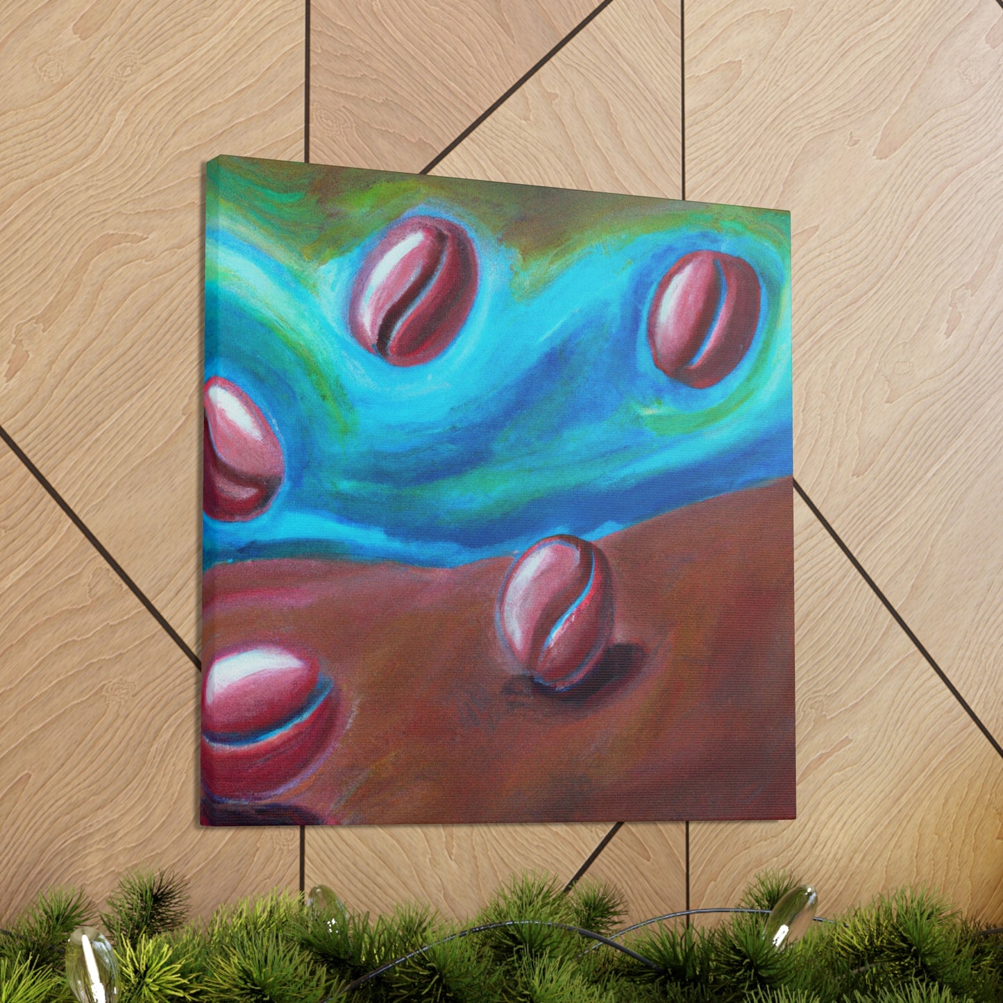 "Coffee Beans Dreamscape" - Canvas