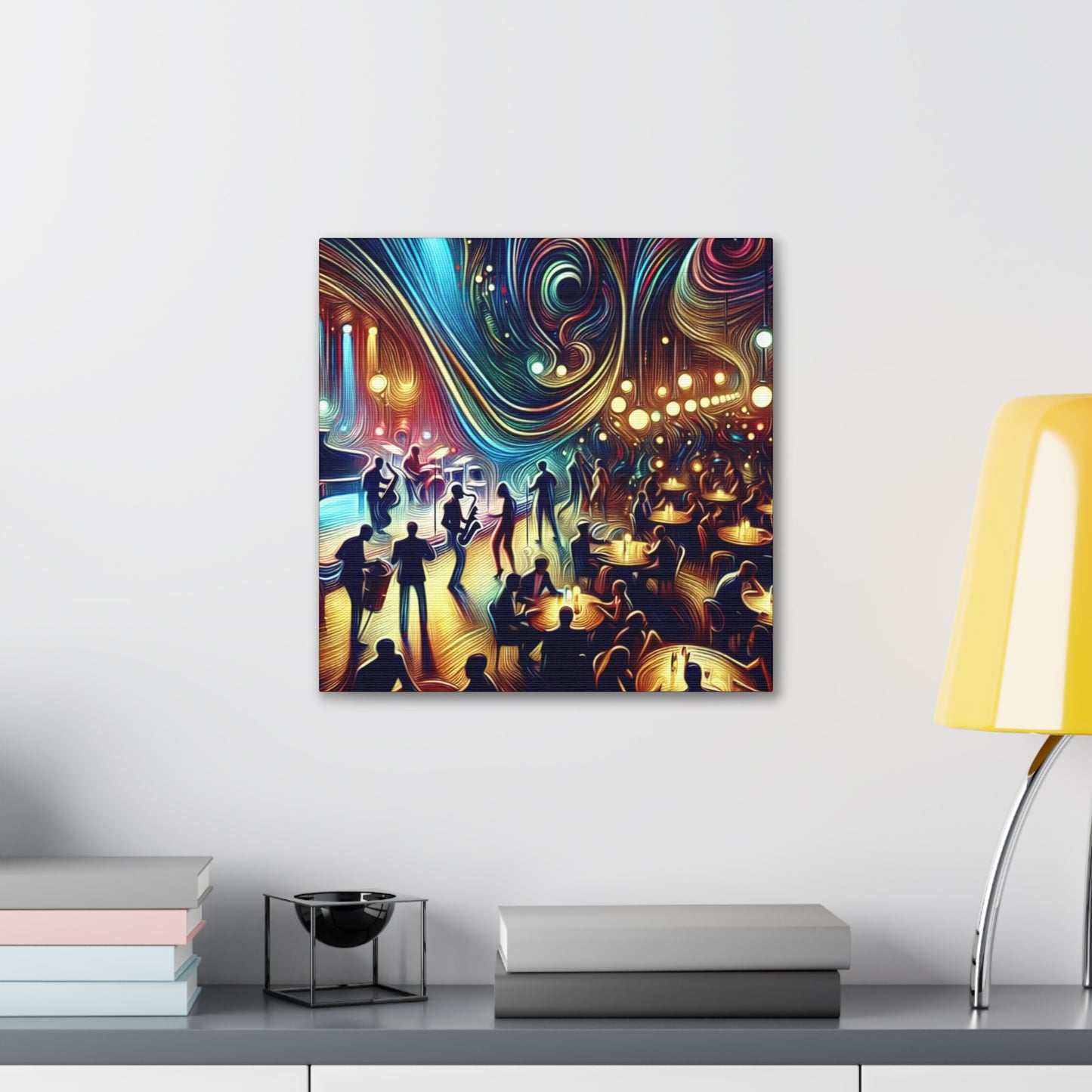 "Jazz Nights in Paris" - Canvas