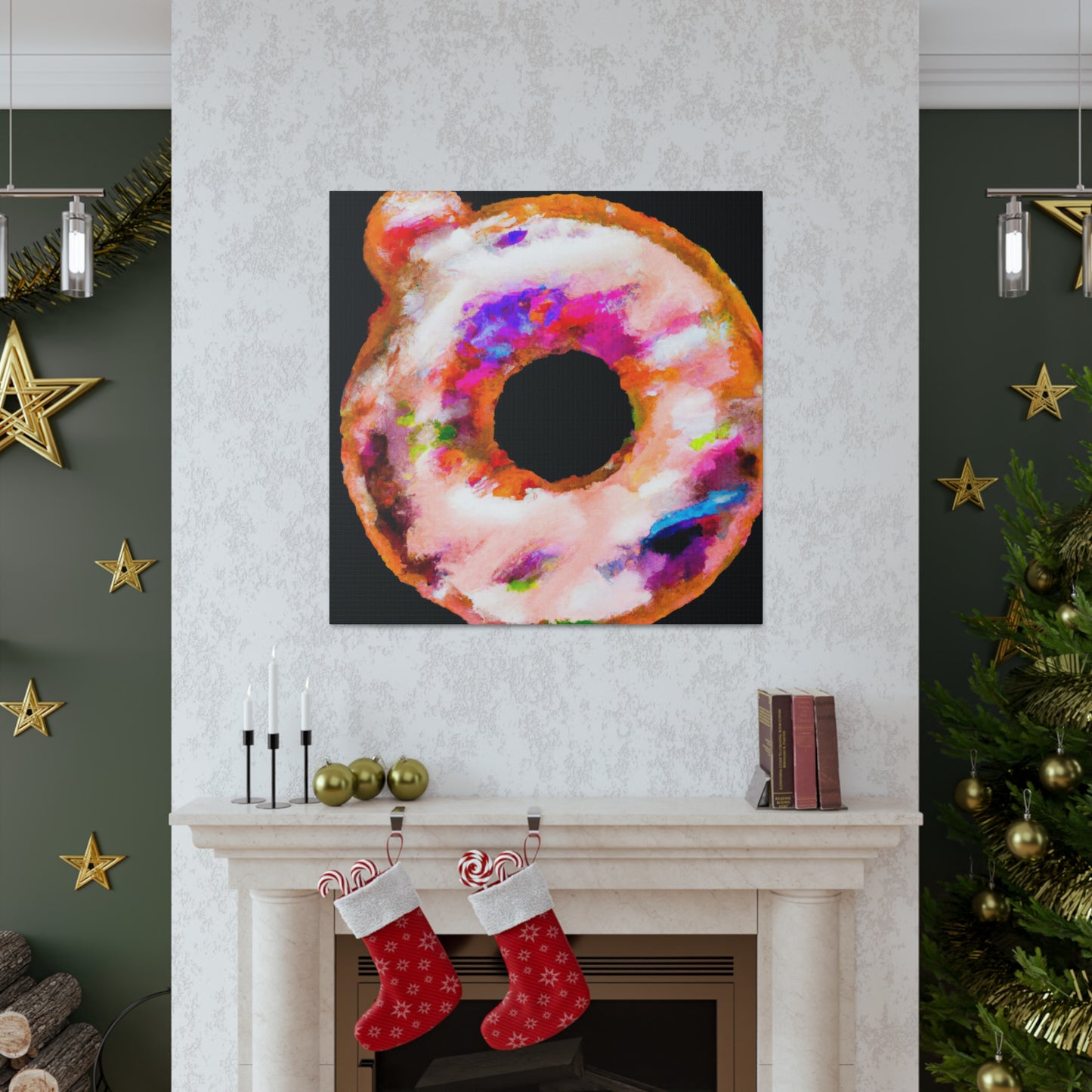 "Doughnut Fauvist Dream" - Canvas