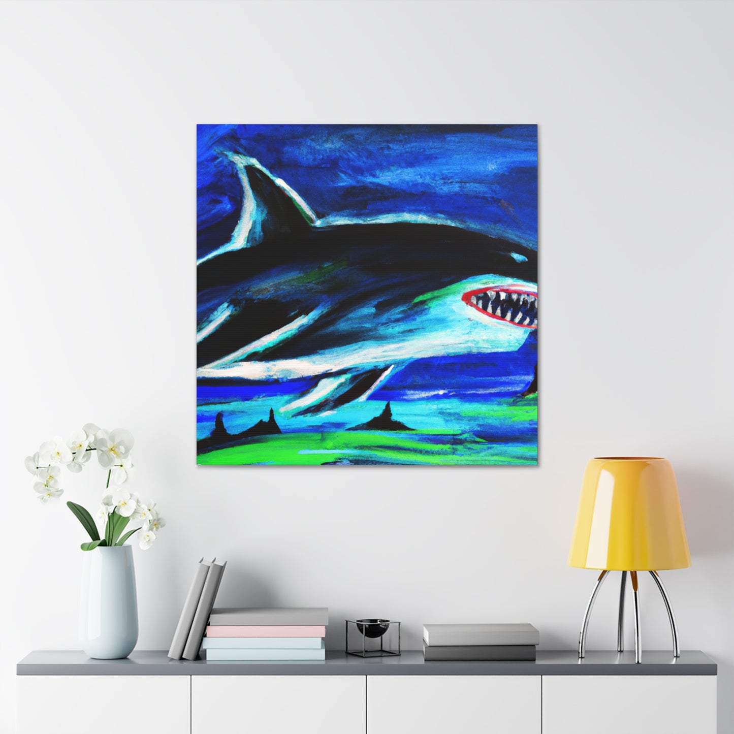 "The Shark Awakens" - Canvas