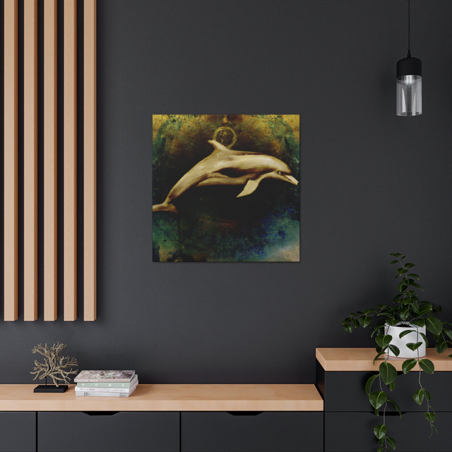 Dolphins at Playtime - Canvas