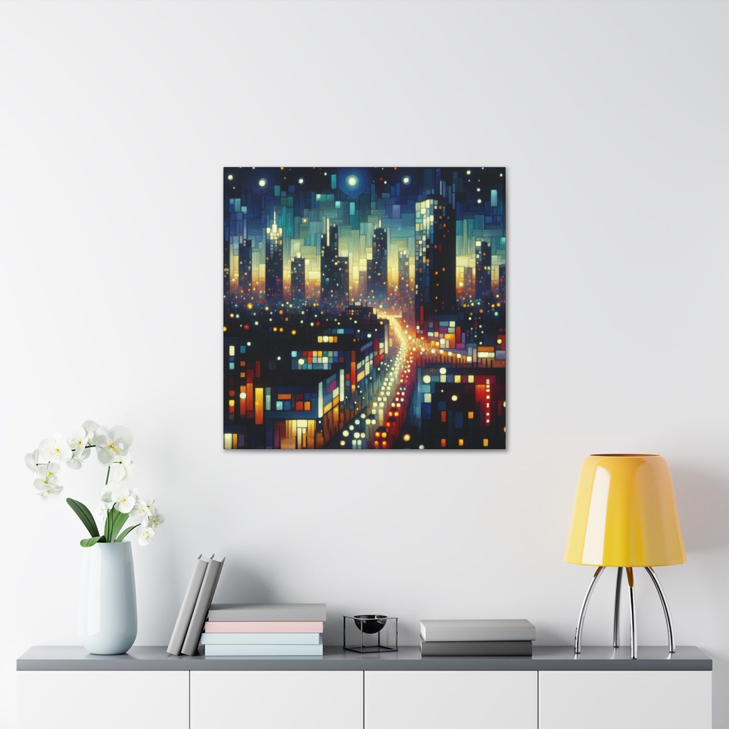 "Nightscape Luminescence" - Canvas