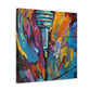 "Vocal Expressionism Microphone" - Canvas