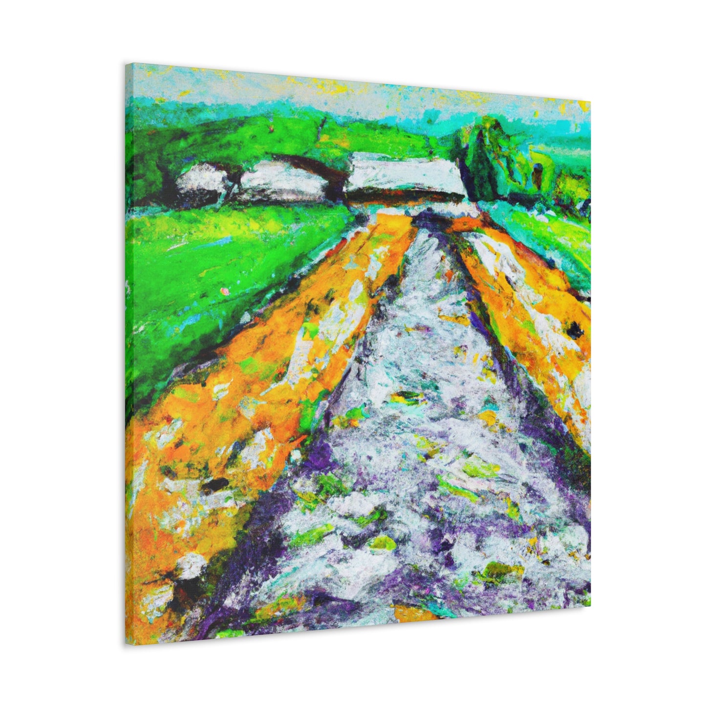 "Country Road Embrace" - Canvas