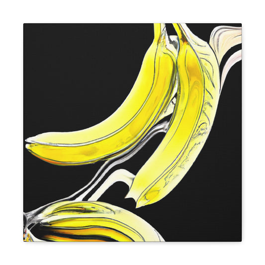 "Banana Splatter Abstract" - Canvas