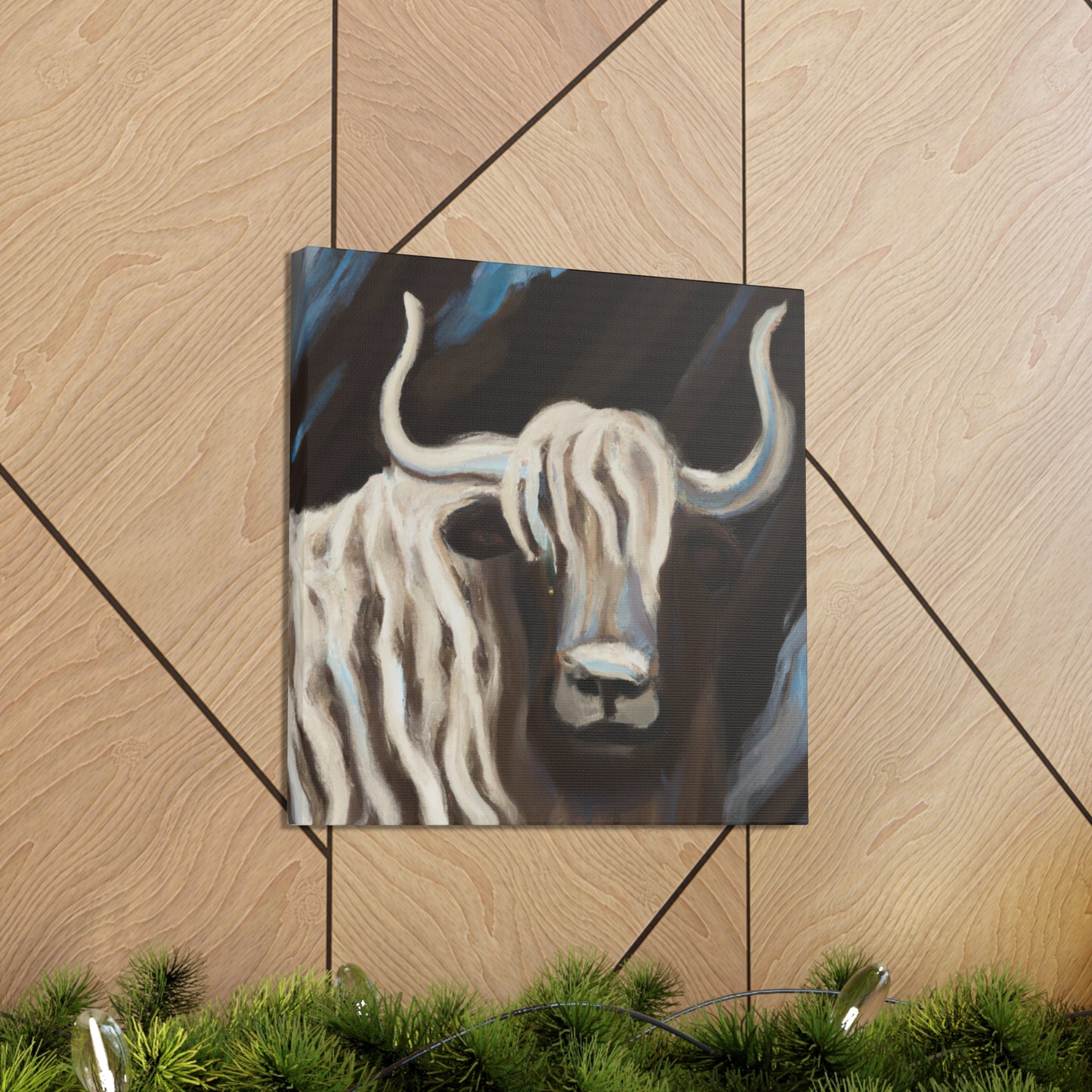 Yaks in Abstract Chaos - Canvas