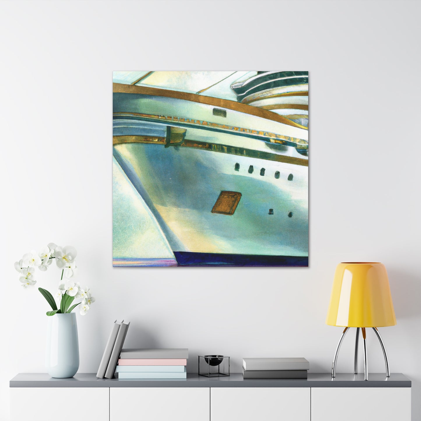 "Cruising on Luxury Ship" - Canvas