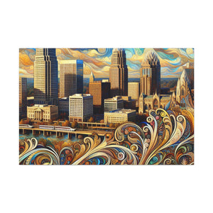 "Vibrant City Spectrum" - Canvas