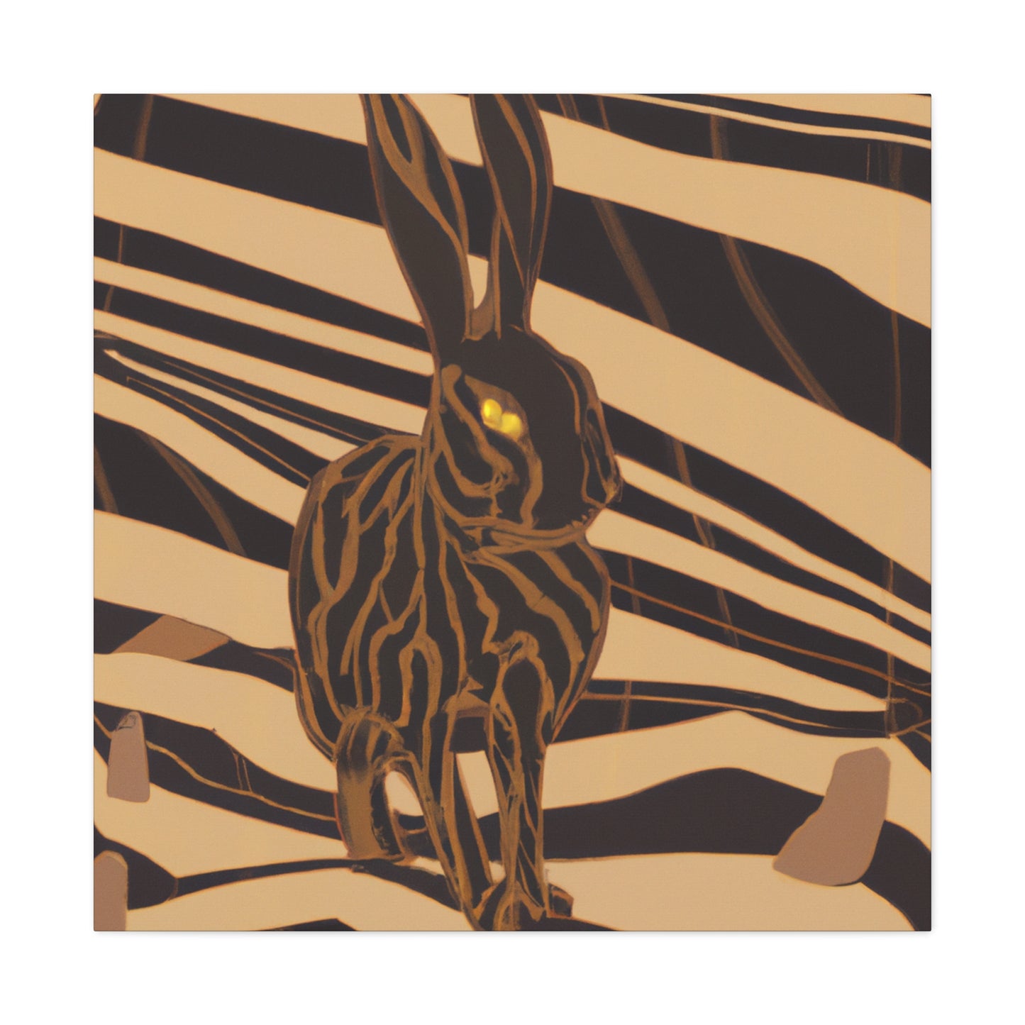 Jackrabbit in Deco - Canvas