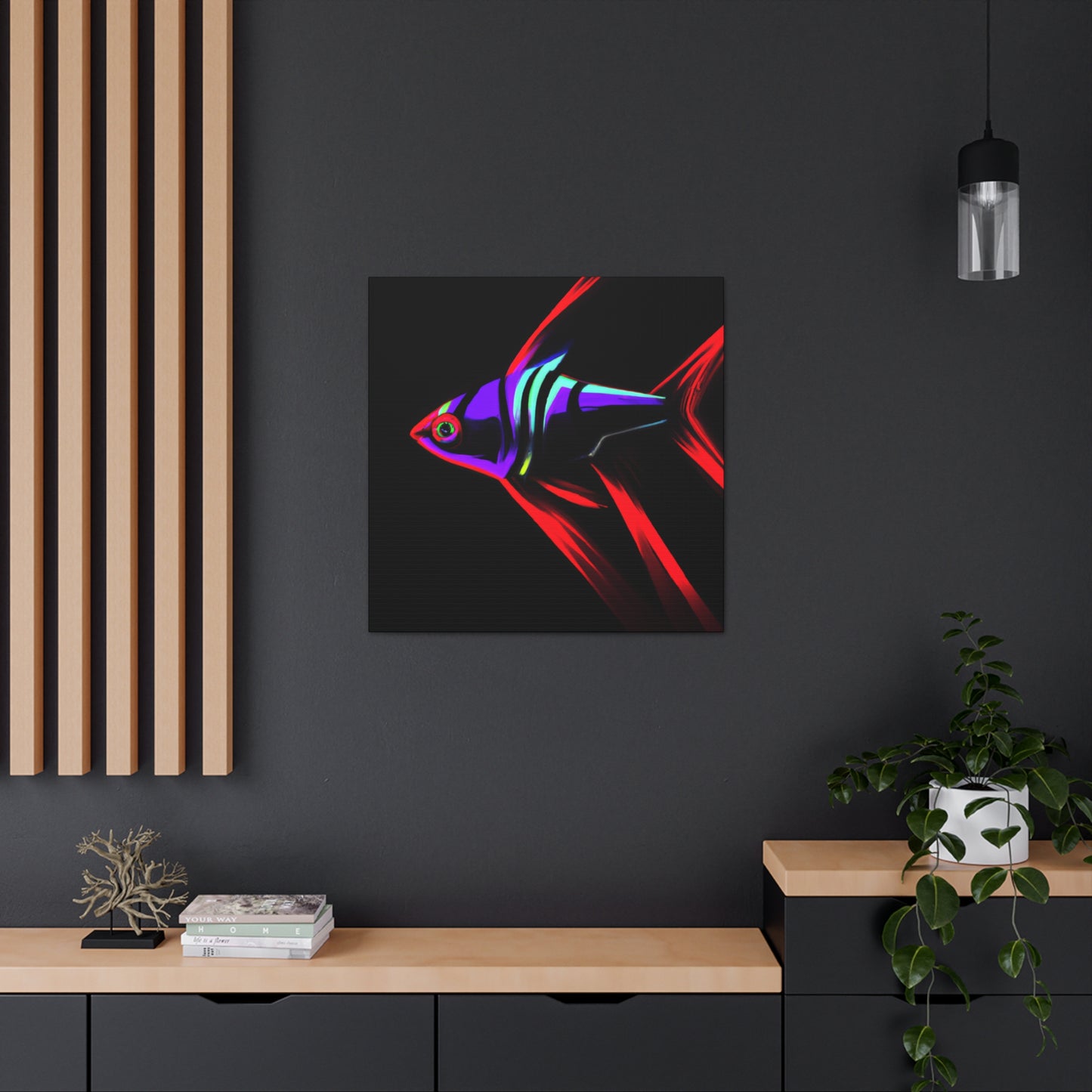 "Neon Tetra Singing Songs" - Canvas