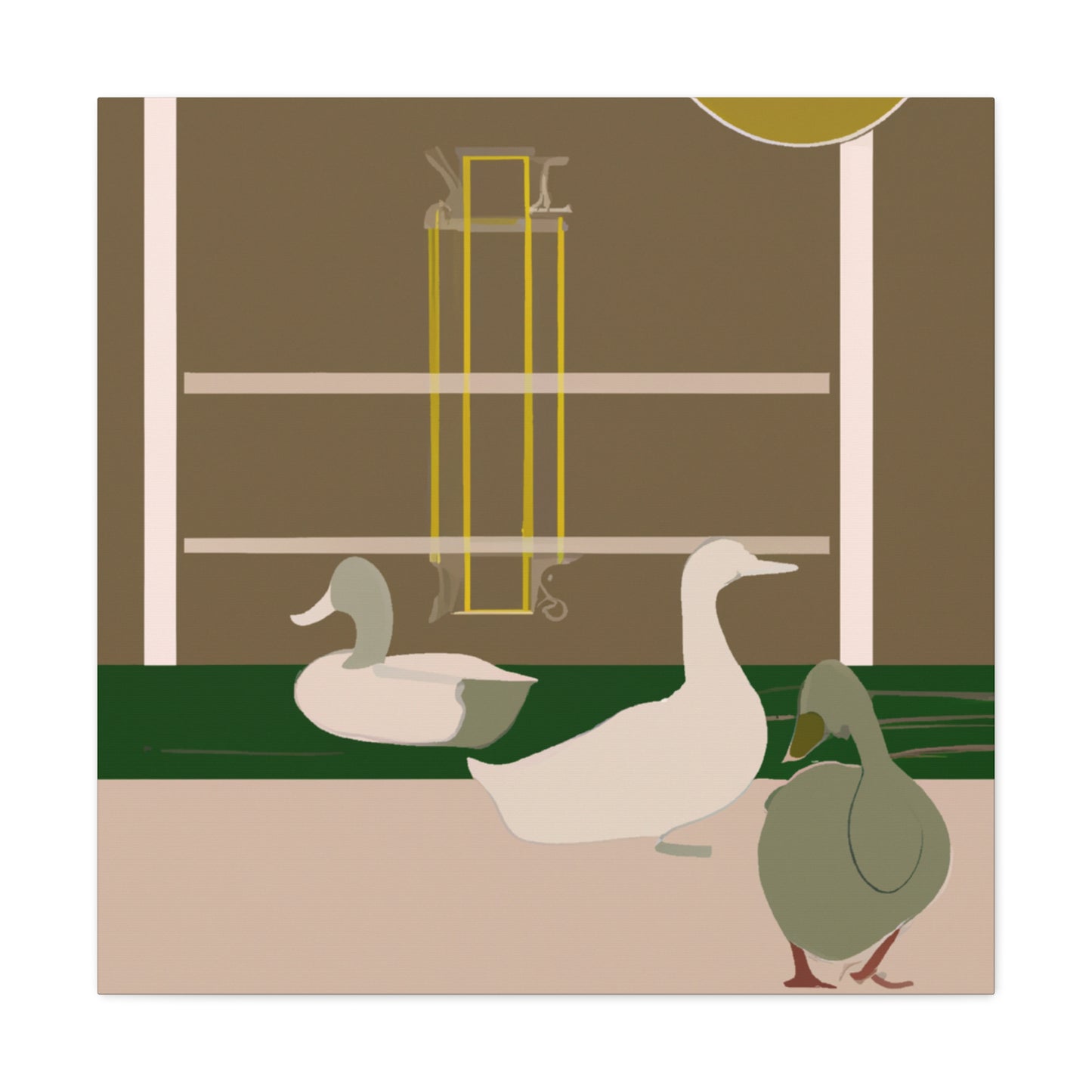 "Duck in Art Deco". - Canvas