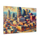 Golden Hues of Nashville - Canvas