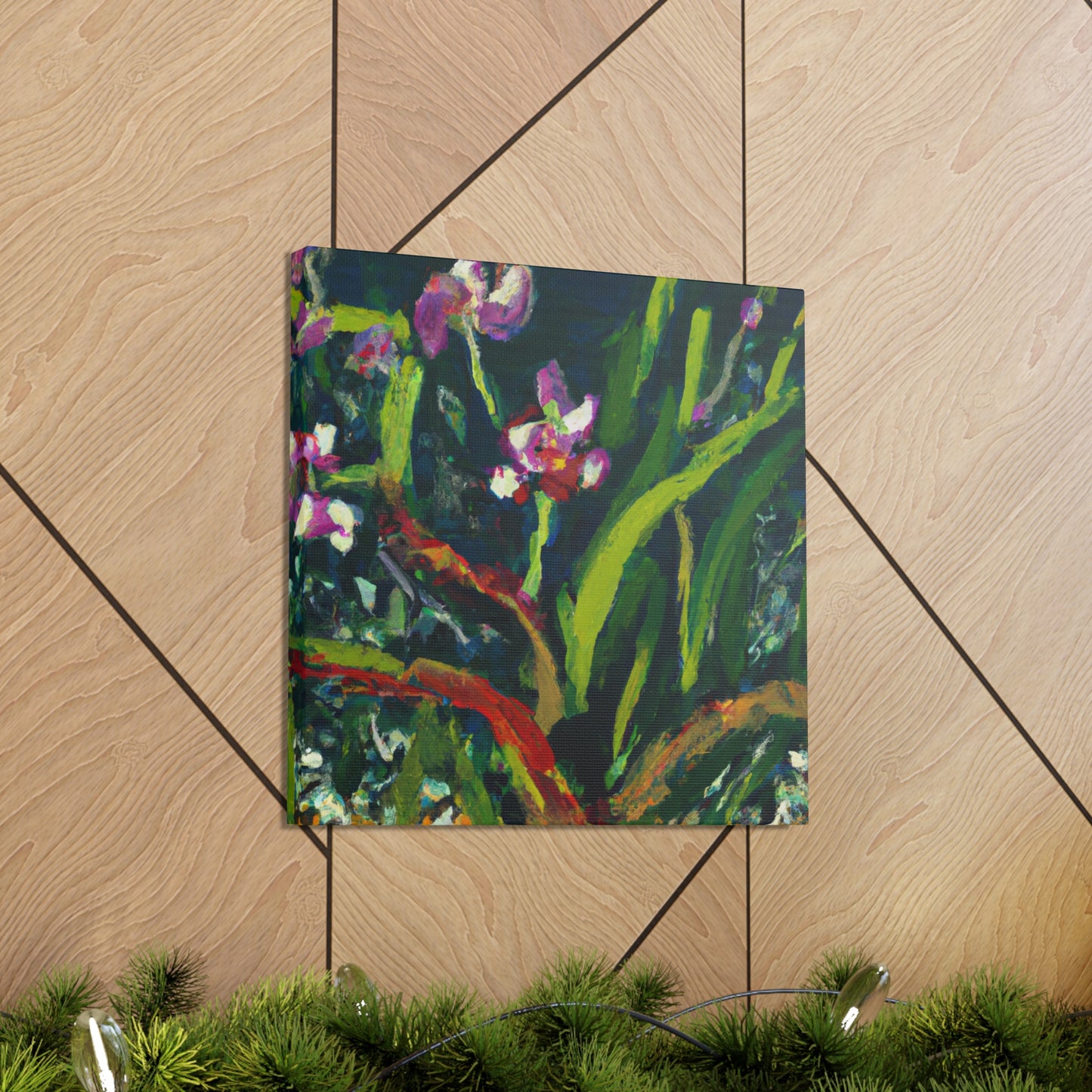 "Orchid in Moonlight Glow" - Canvas