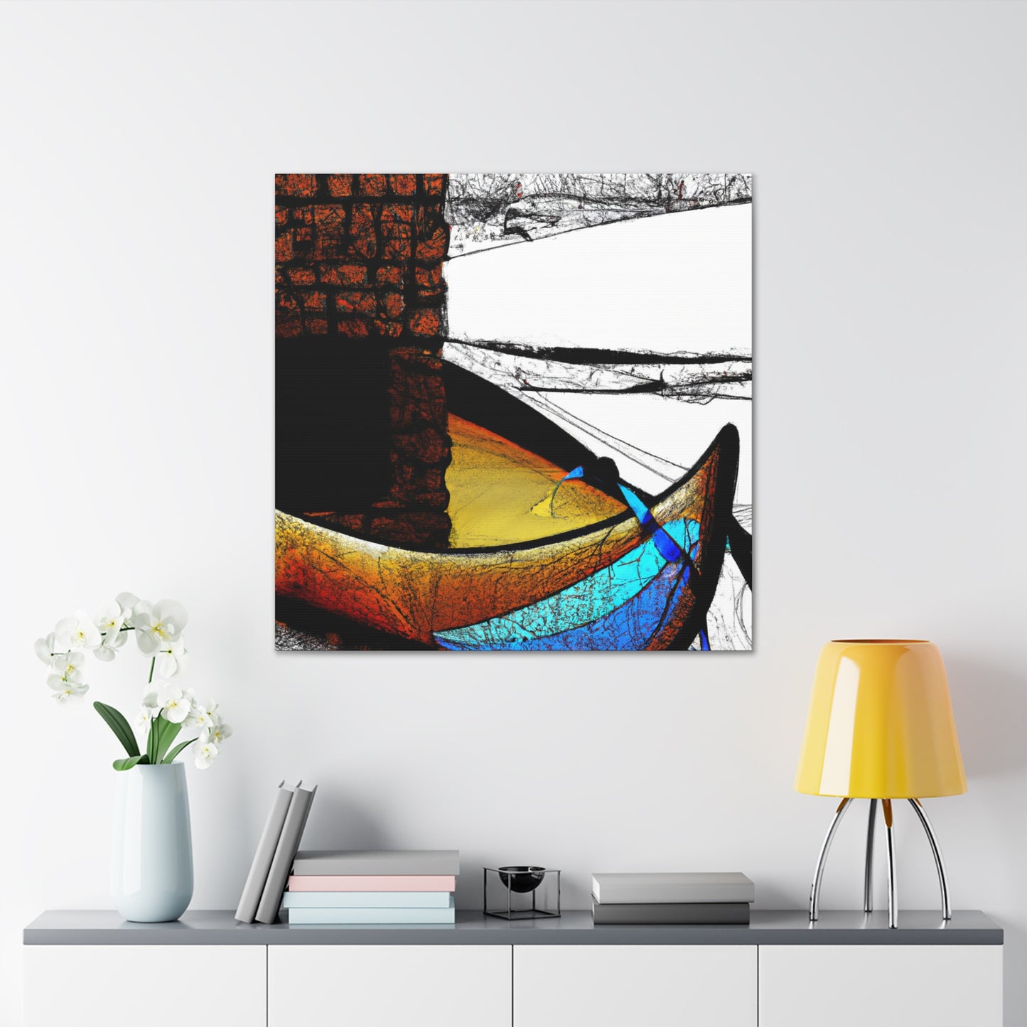 Canoe on the Lake - Canvas