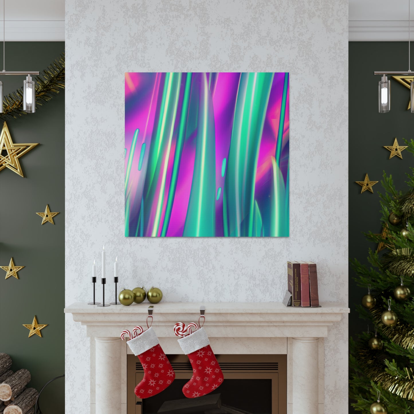 "Digital Illuminated Reflection" - Canvas