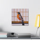 "Robins Singing Deco" - Canvas