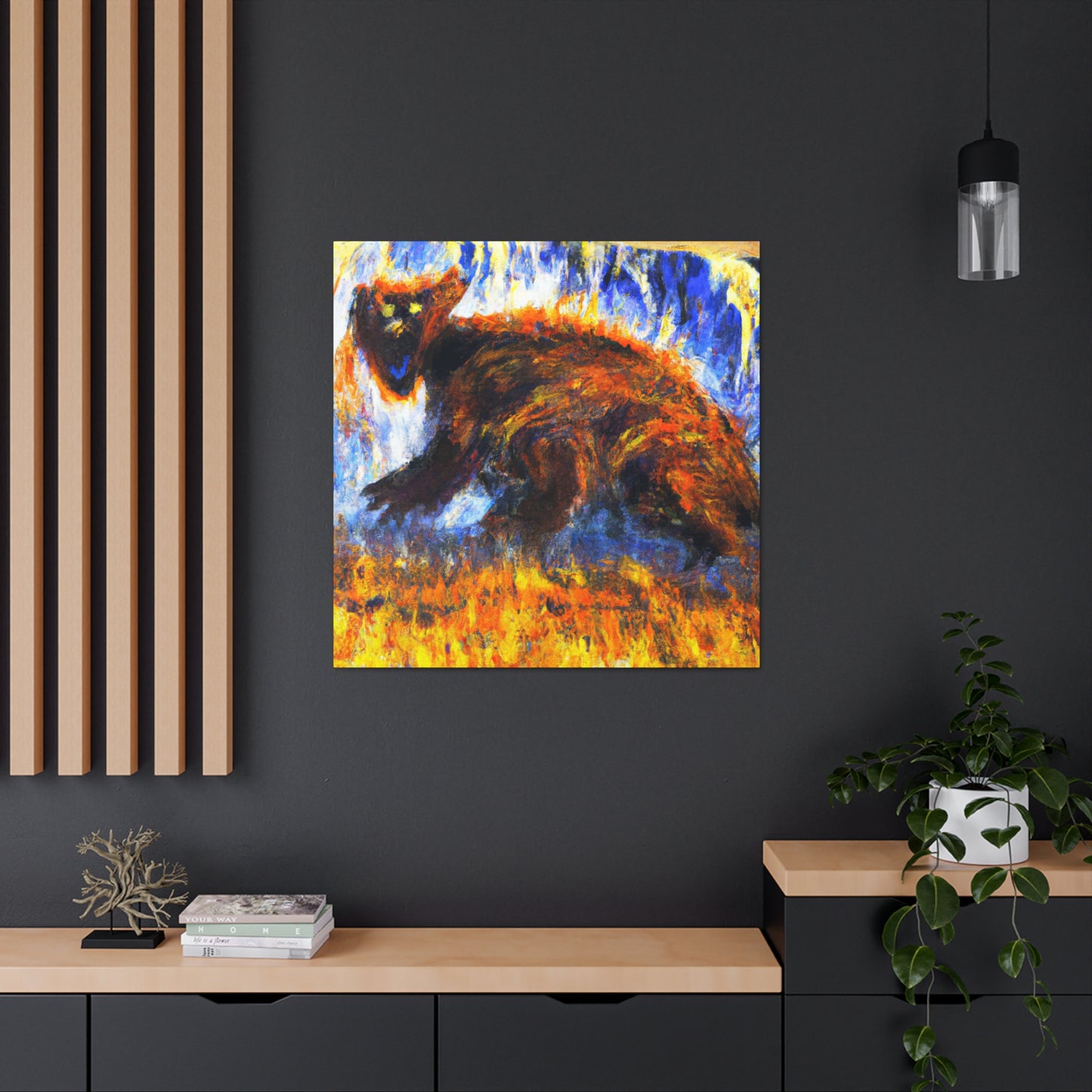 Marmot in Expressionism - Canvas