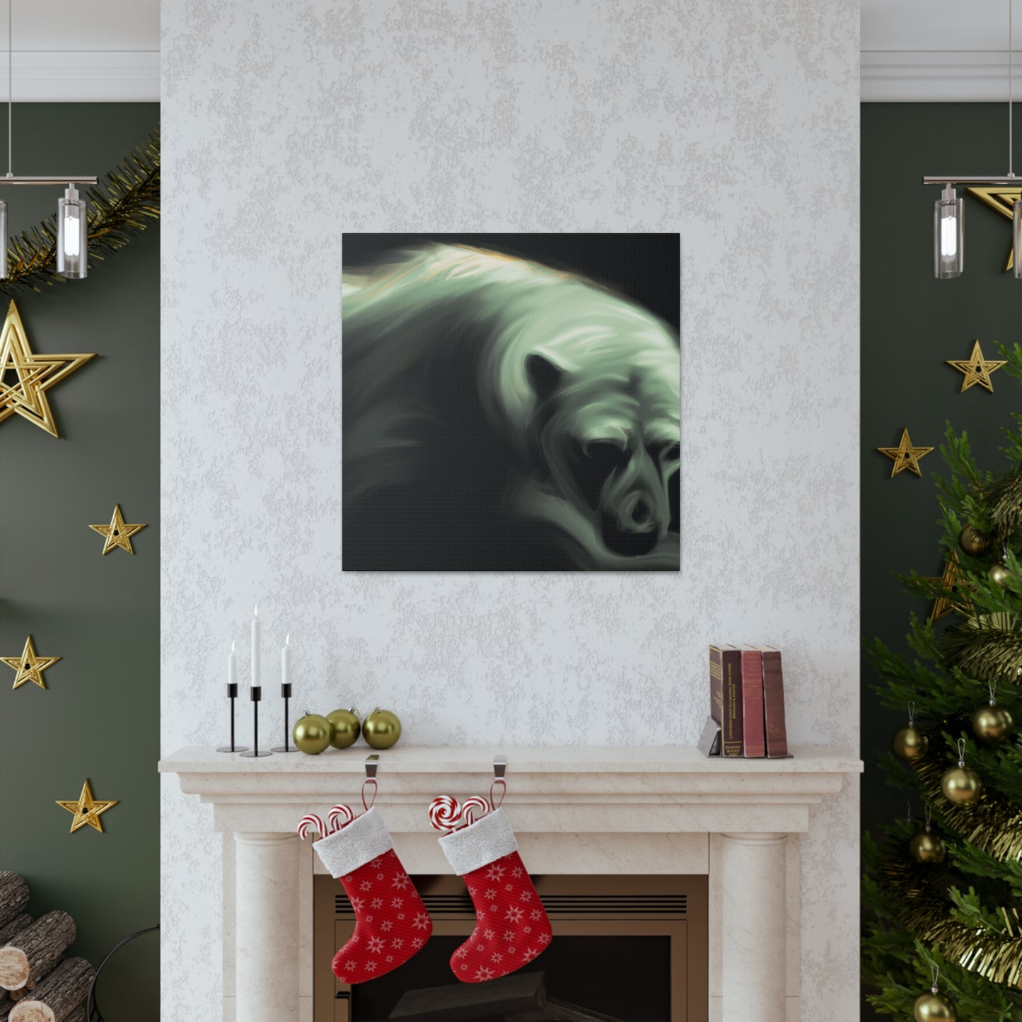 Polar Bear Dreamscape - Canvas