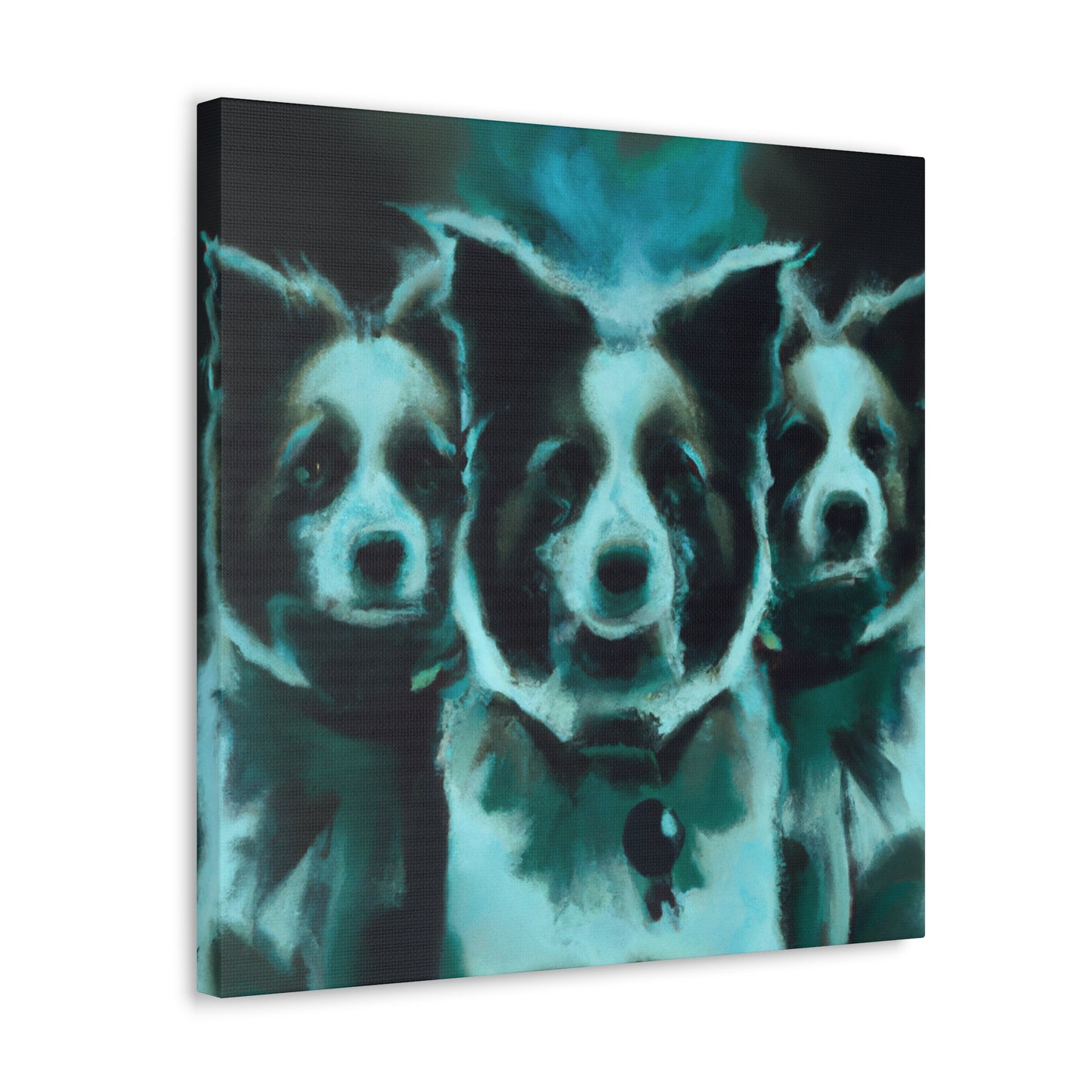 "Border Collie's Surreal Dream" - Canvas