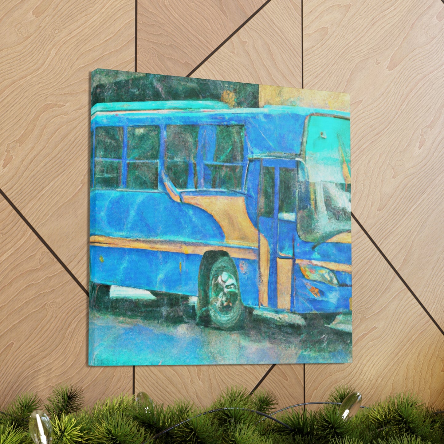 Bus of Colorful Hues - Canvas