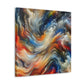 Whispers of Colorful Flames - Canvas