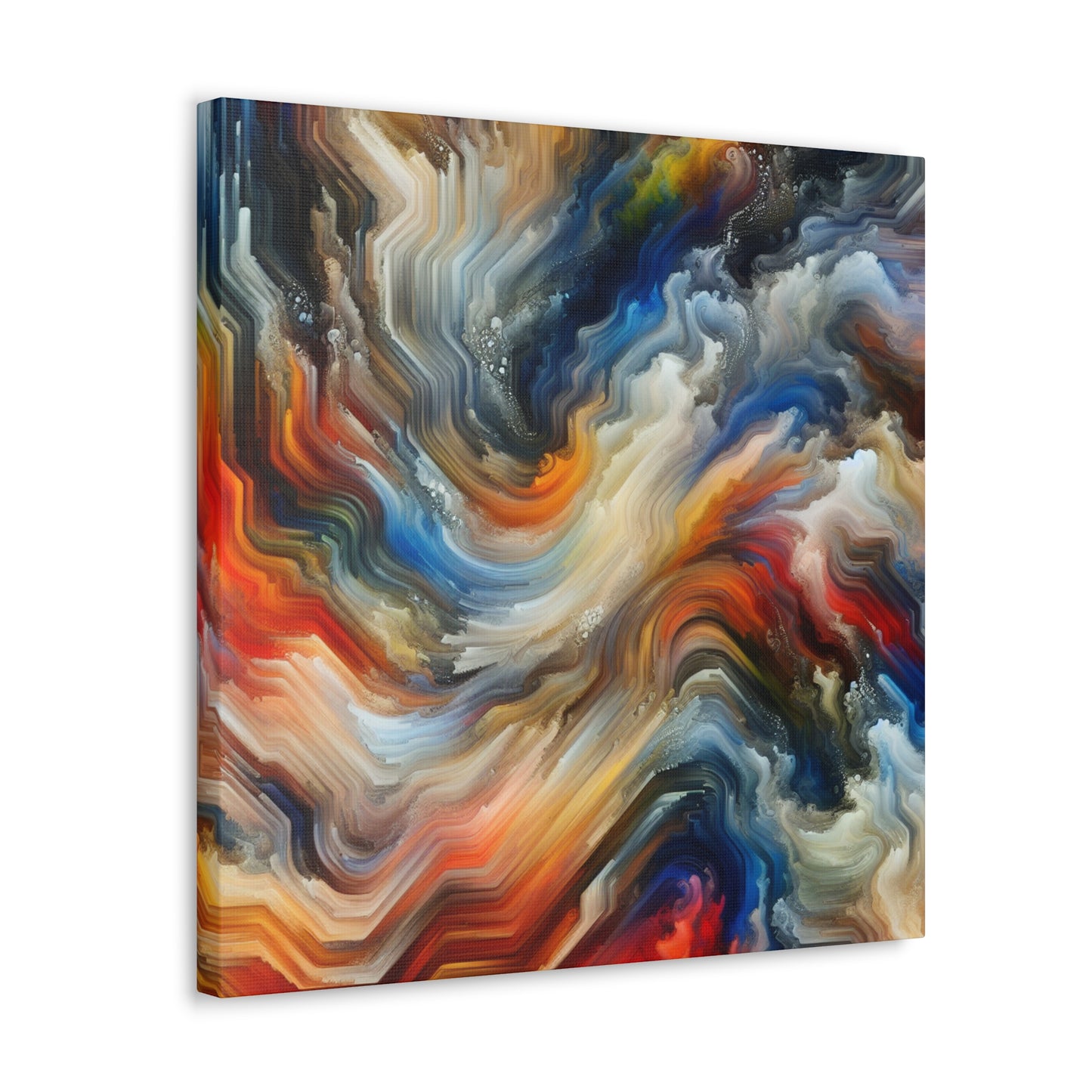 Whispers of Colorful Flames - Canvas