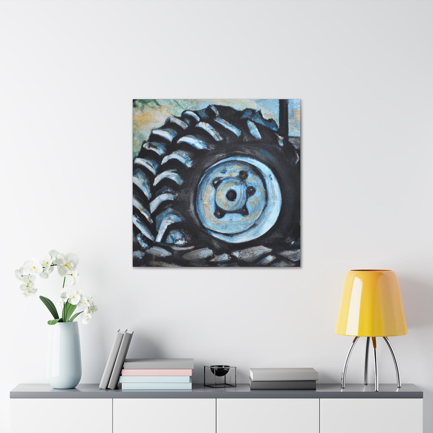 Gigantic Tractor Tire - Canvas