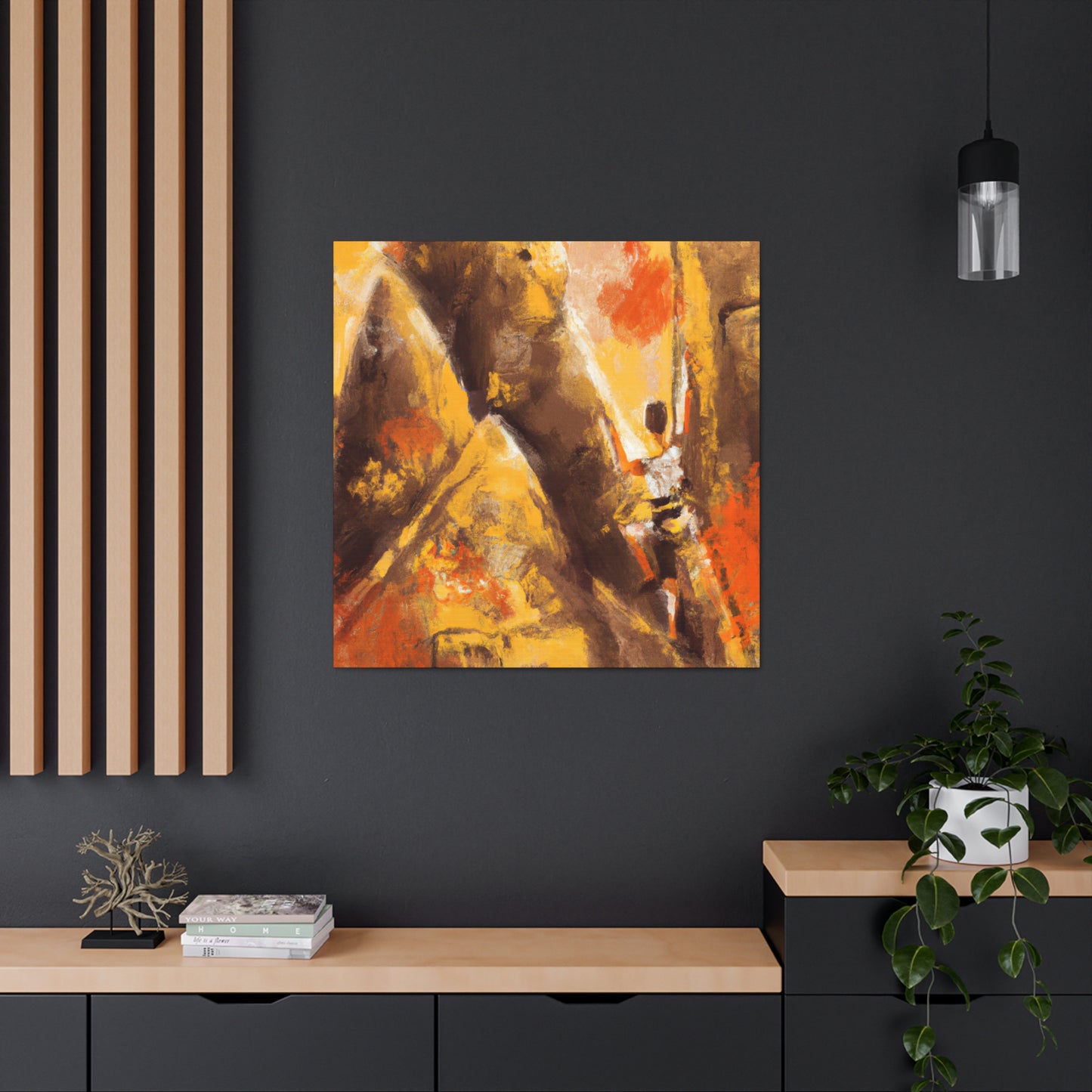 Rock Climbing Abstraction - Canvas