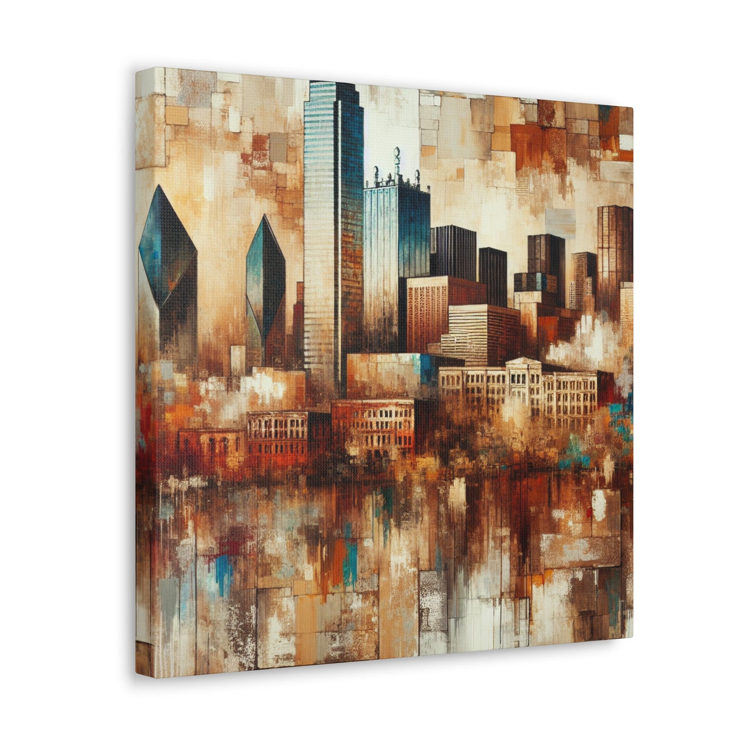 "Vibrant Urban Texan Impression" - Canvas