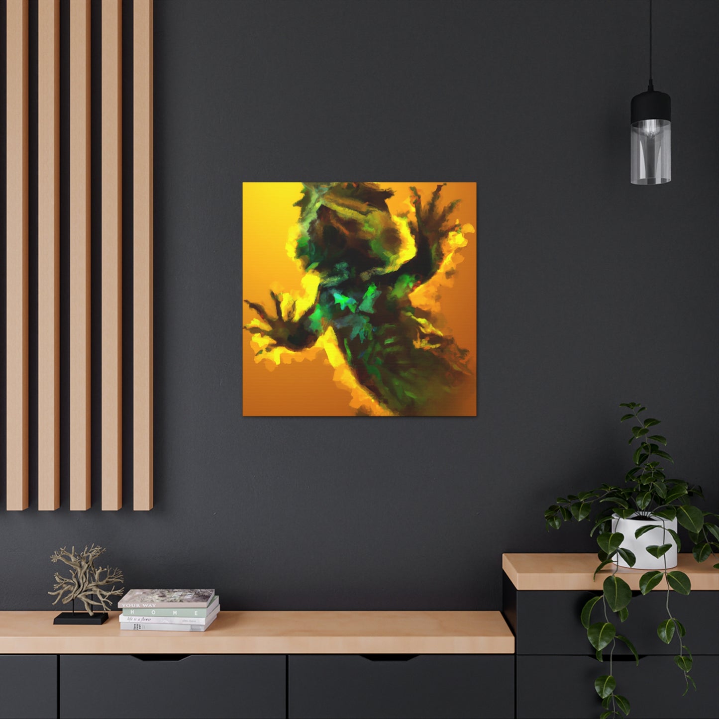 Frilled Lizard Majesty - Canvas