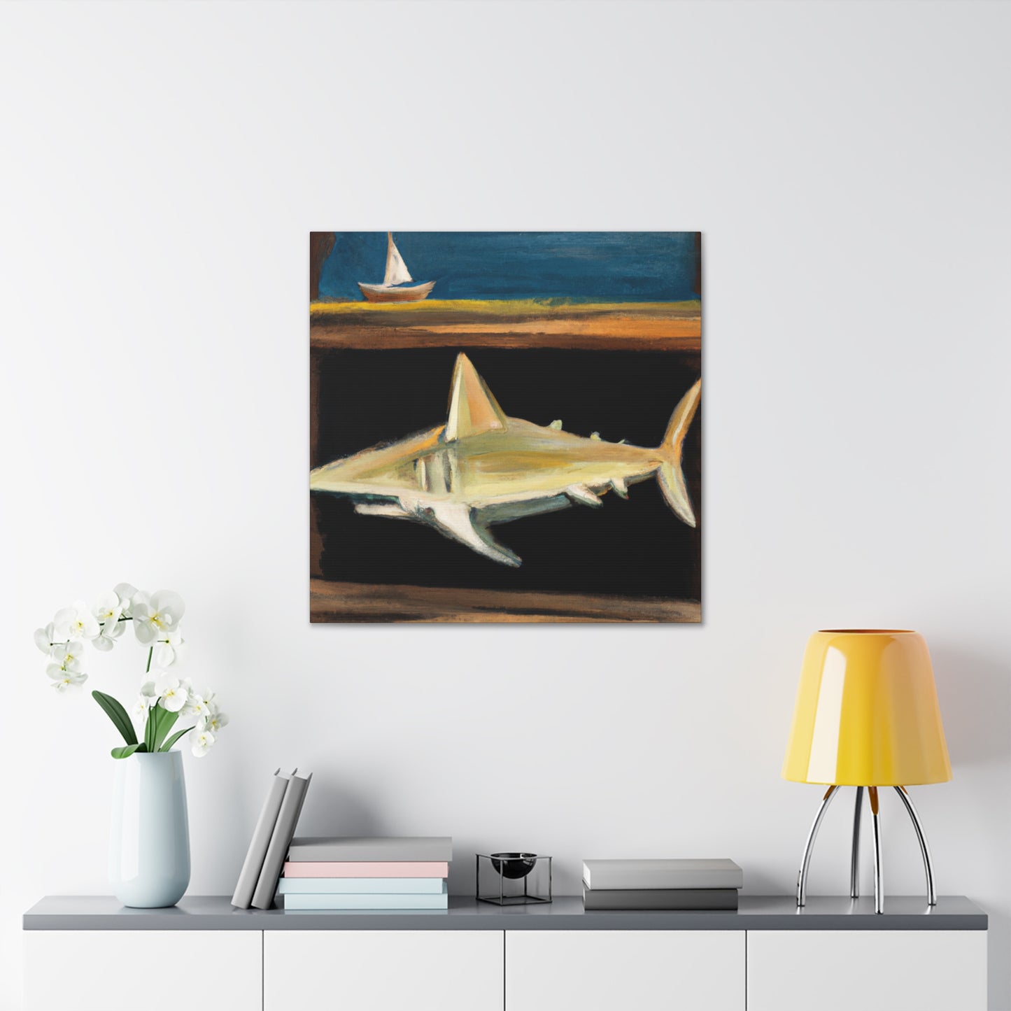 Shark Among Dreams - Canvas