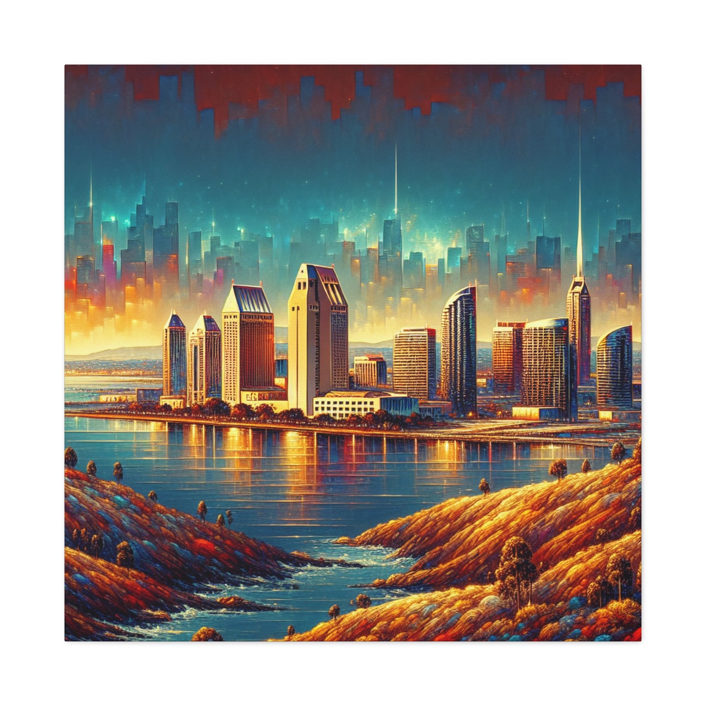 Golden Horizon of California - Canvas