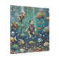 Whimsical Waters: Aquatic Bliss - Canvas