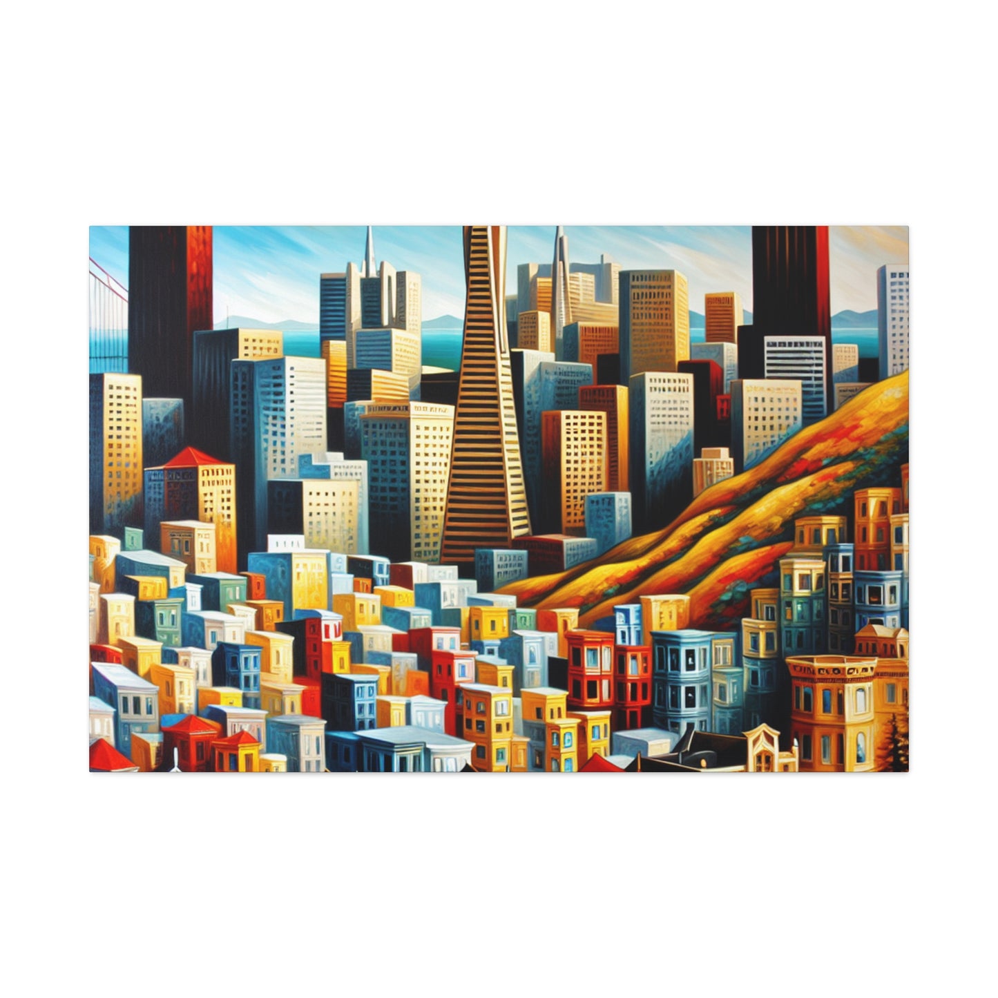 Golden City Awakening - Canvas