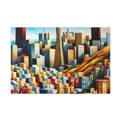 Golden City Awakening - Canvas