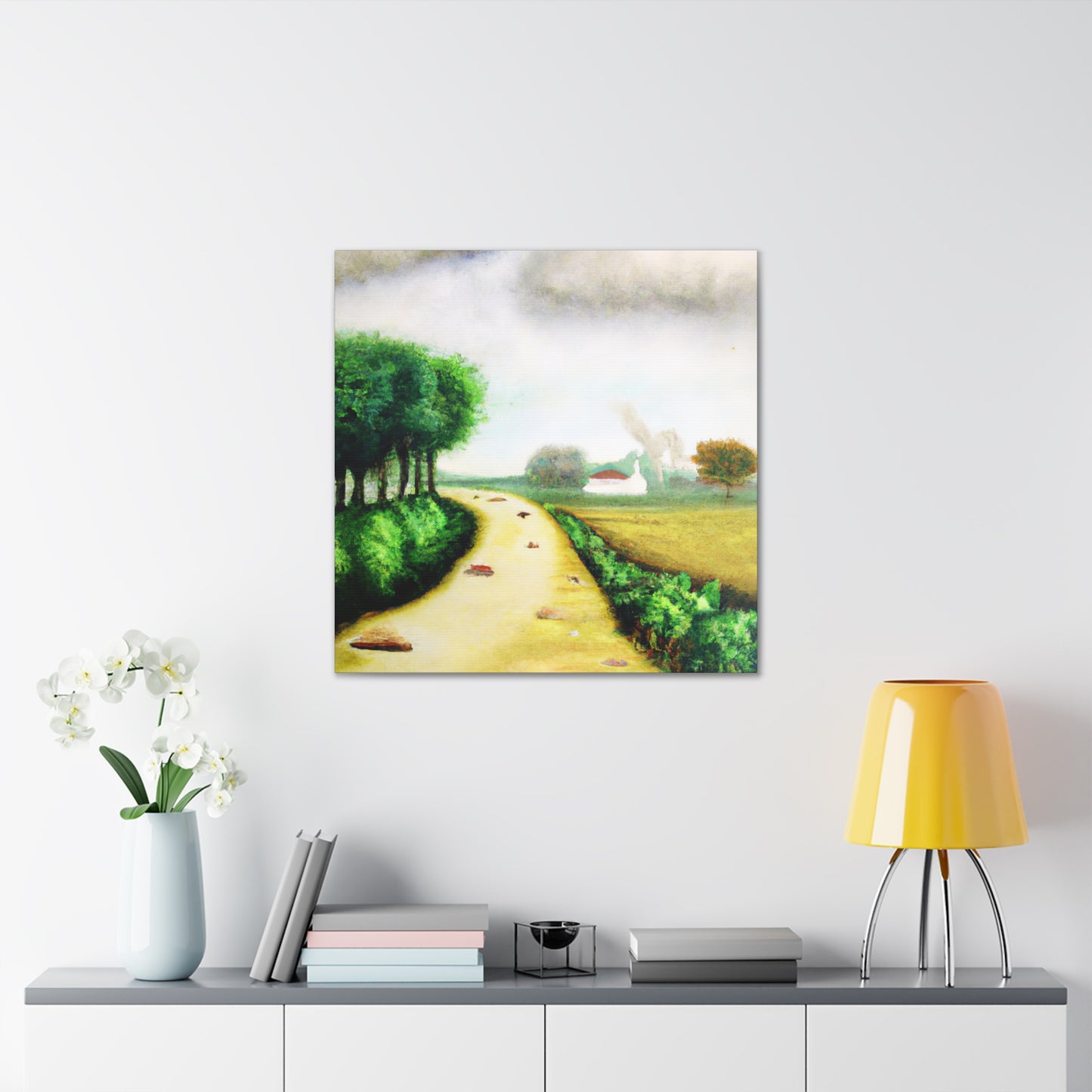 "Country Road in Spring" - Canvas