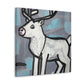 "Reindeer Winter Mural" - Canvas