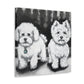 Sculpted Bichon Frise - Canvas