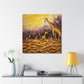 Giraffe in Abstract Form - Canvas