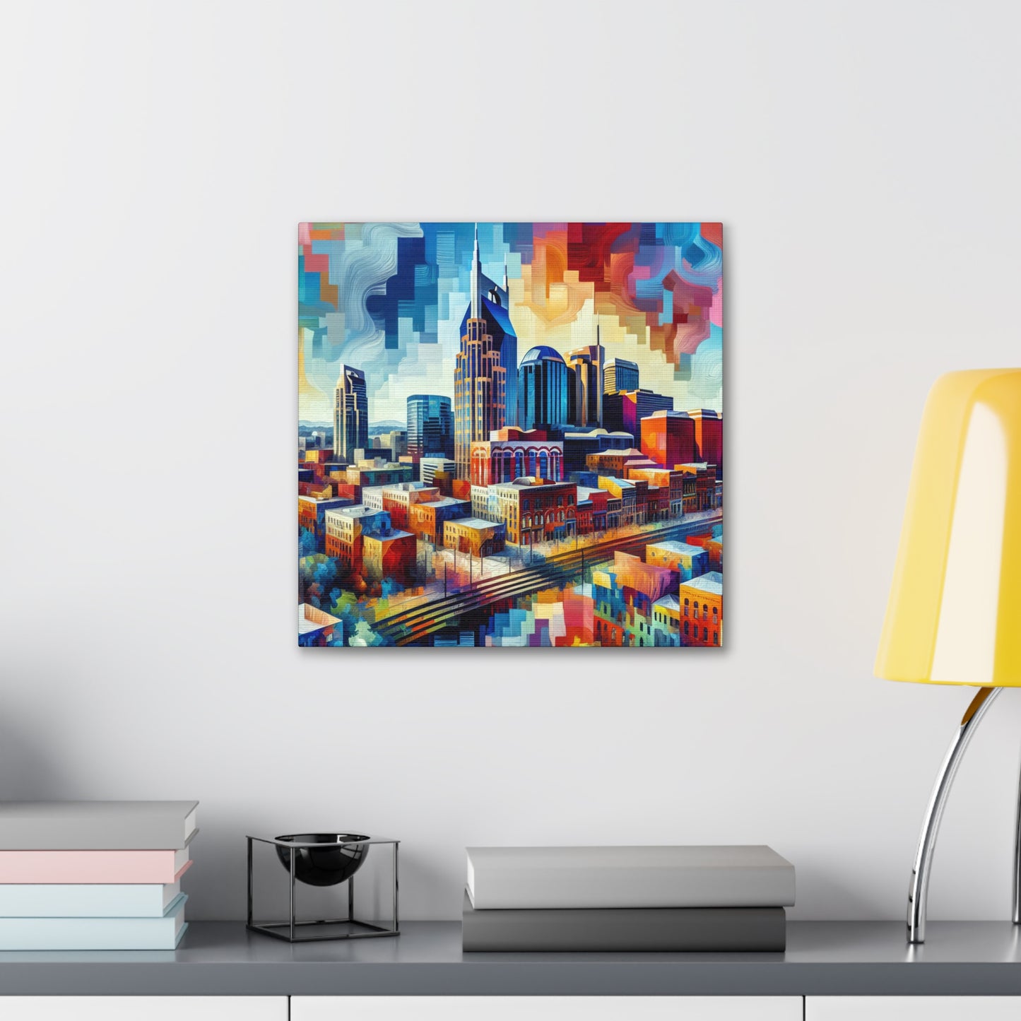 Vibrant Melodies of Nashville. - Canvas